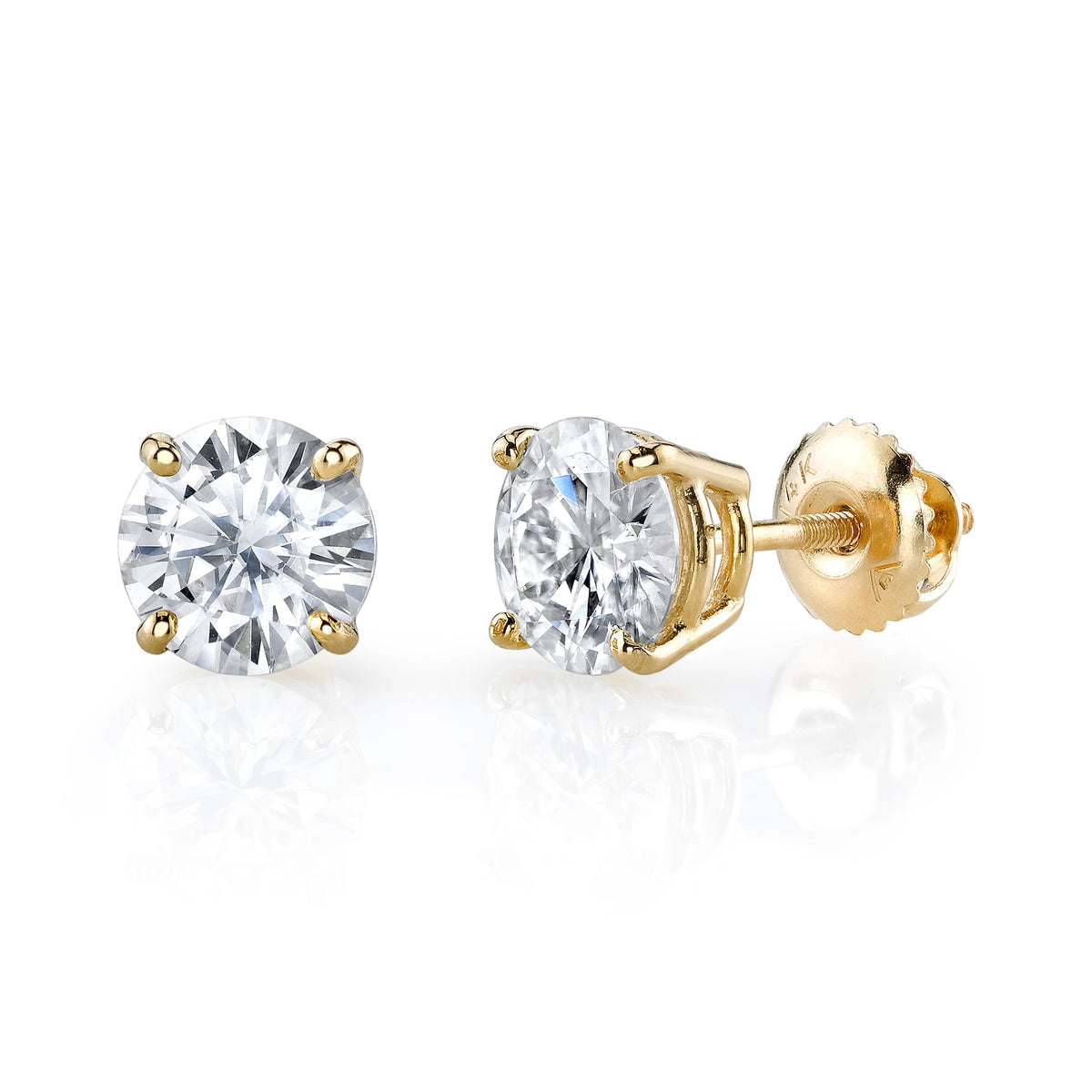 Solitaire Stud Earrings
