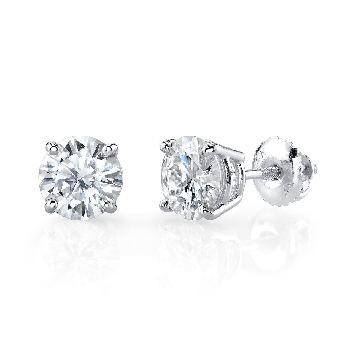Solitaire Stud Earrings