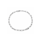 Del Mar Links| Nautical Clasp| 18K gold plate| Paperclip Classic Necklace| Silver & Gold |