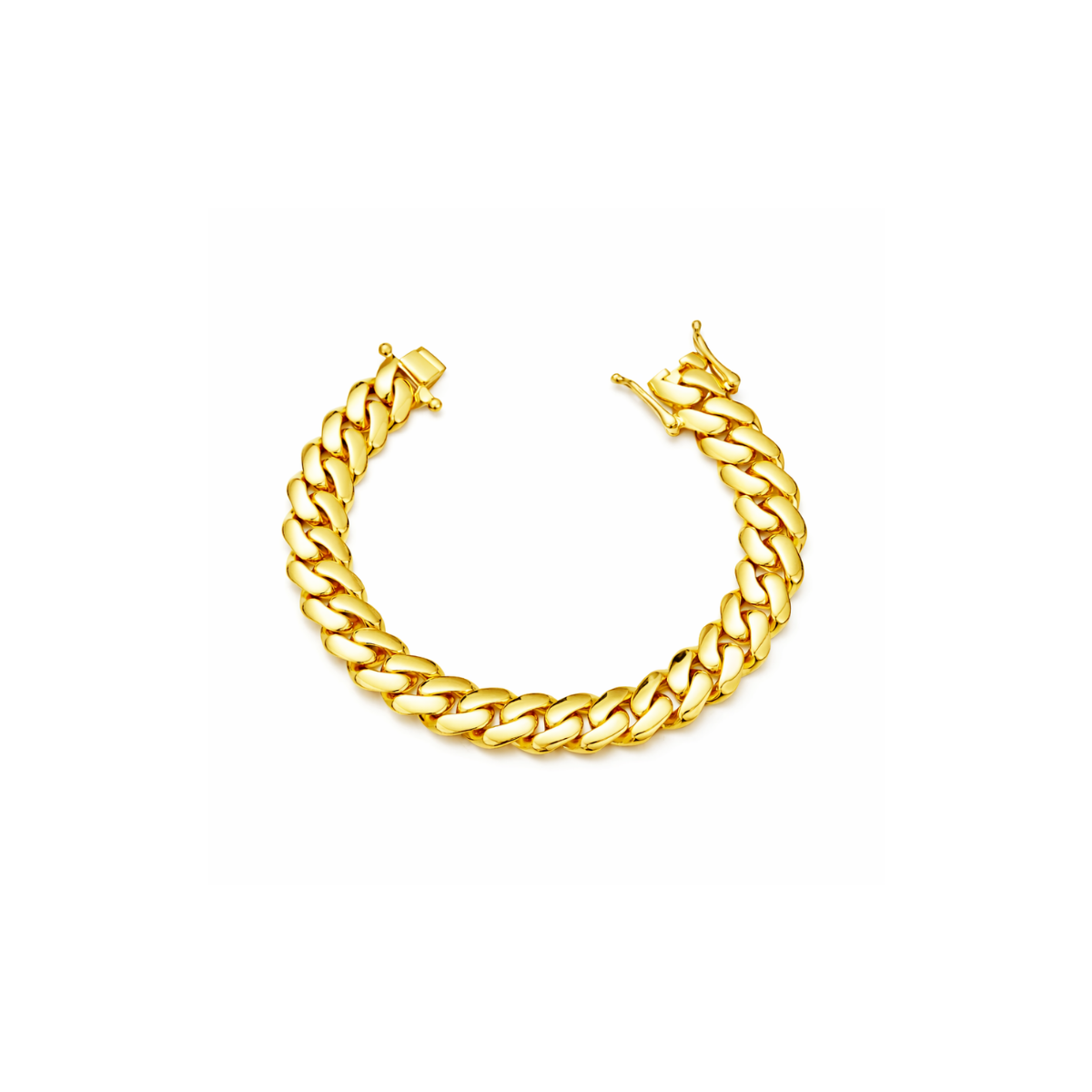 Titan Curb Link Bracelet in 18K Gold Endurance finish