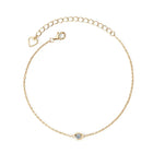 MineForever lasting Bracelet in silver with 3mm bezel solitaire