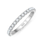 14K Eternity Chanel setting delicate ring.