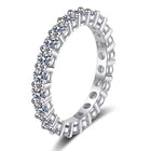 MineForever lasting Platinum Finish eternity band ~0.8ct  ~ 5ct