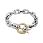 Pave Toggle 18K MineForever lasting plate Signature Bracelet